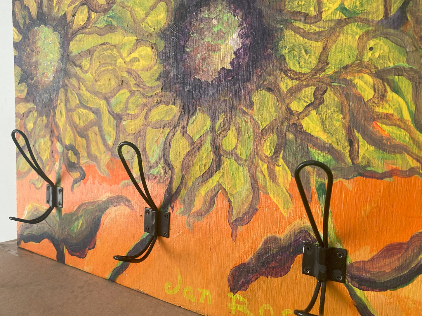 Flowers at Sunset Hat Rack