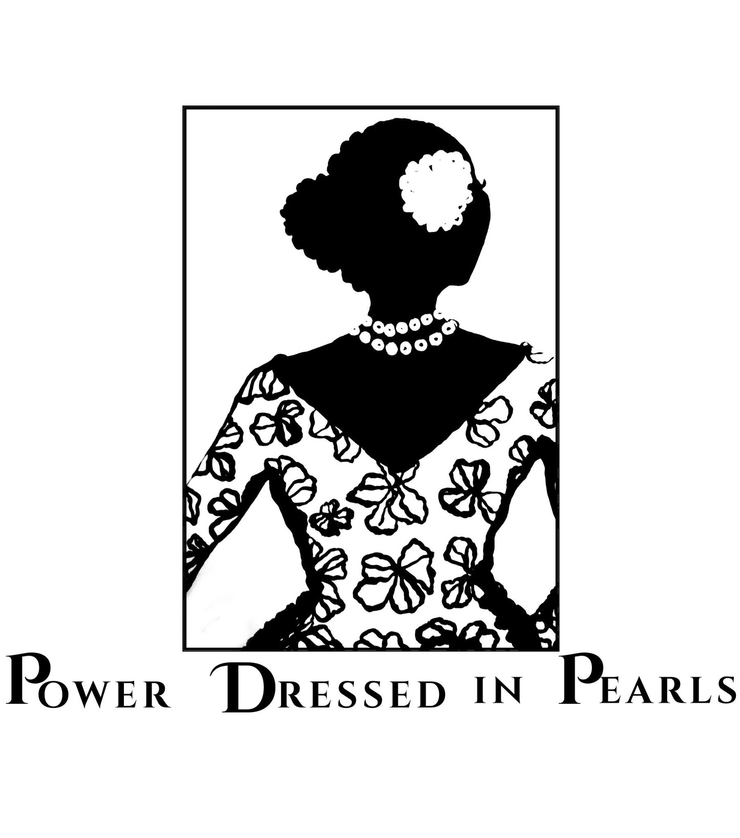 Power dressed in Pearls art print