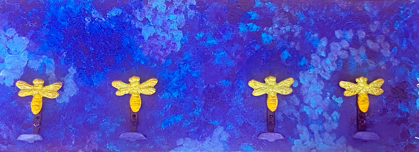 Blue Dragonfly Hat Rack
