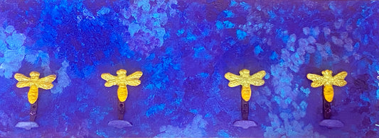 Blue Dragonfly Hat Rack