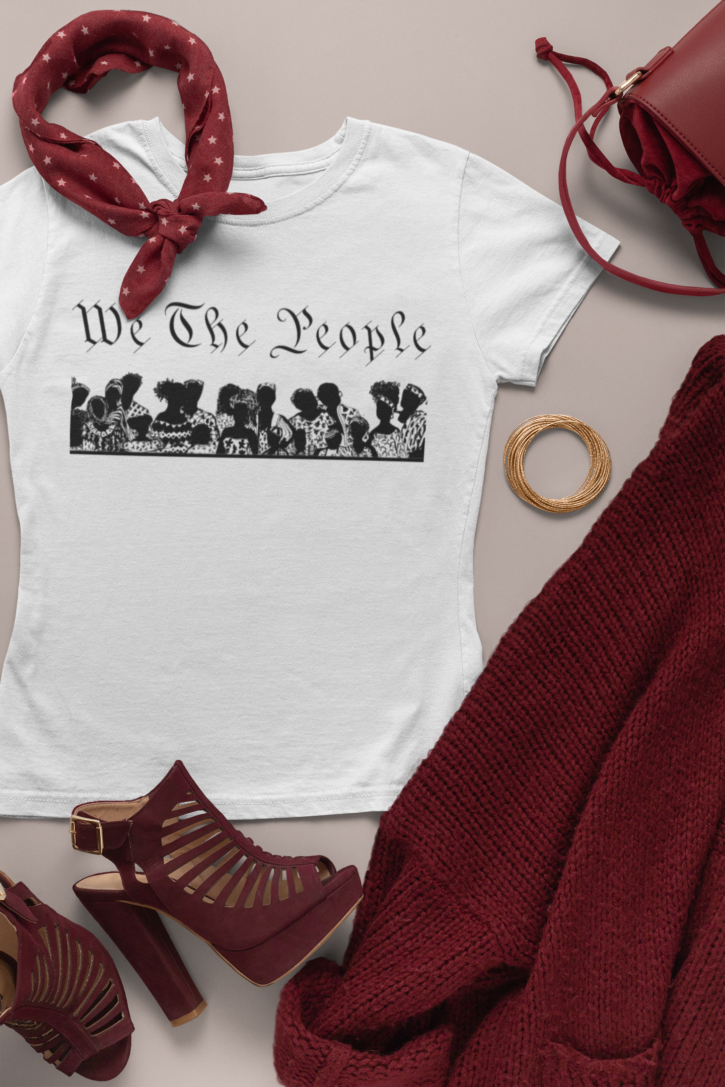 We The People Cropped Tee