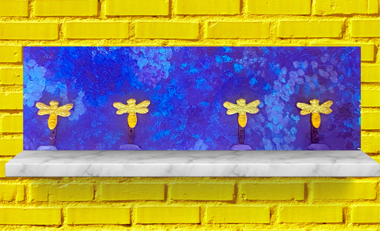 Blue Dragonfly Hat Rack