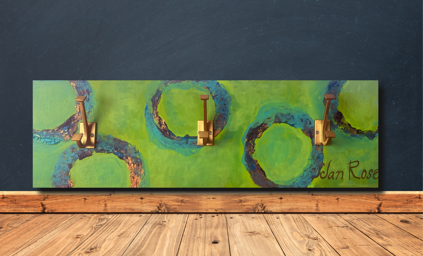 Golden Circles Hat Rack