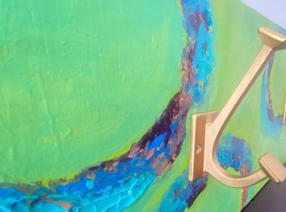 Golden Circles Hat Rack