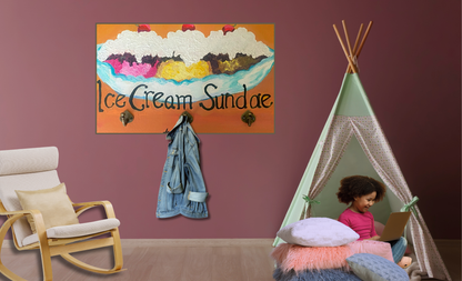 Ice Cream Sundae Hat Rack
