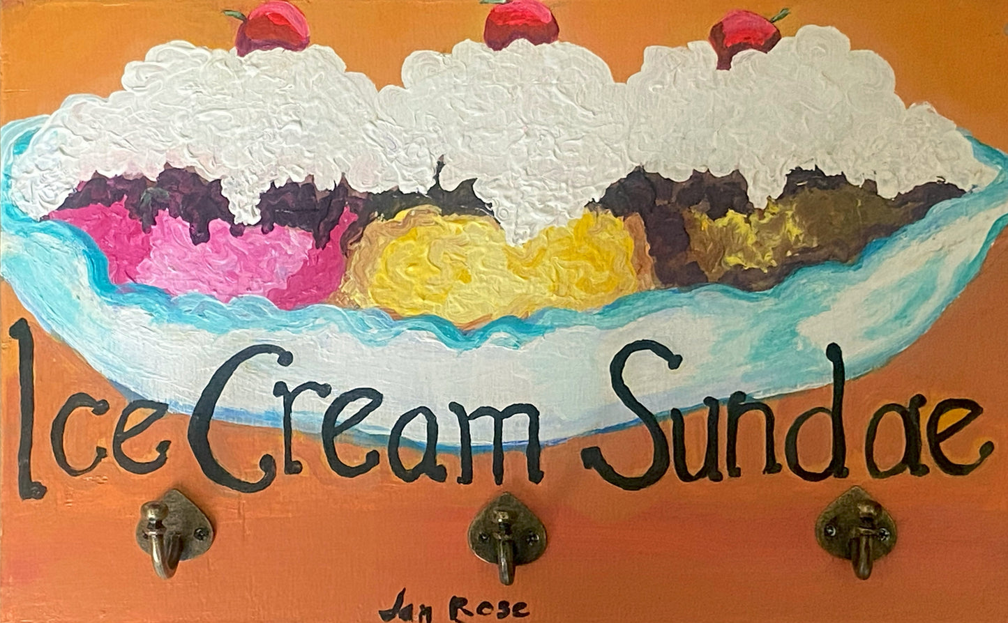 Ice Cream Sundae Hat Rack