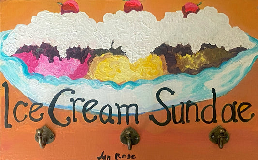 Ice Cream Sundae Hat Rack